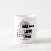 会社のロゴをクライアントまたは従業員のギフトとして追加する コーヒーマグカップ (中央)