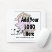会社のロゴをクライアントまたは従業員のギフトとして追加する マウスパッド (マウス)
