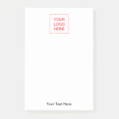 会社のロゴを使用して独自のポストイットメモを作成する ポストイット (正面)