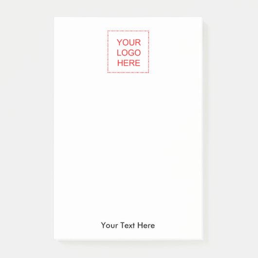 会社のロゴを使用して独自のポストイットメモを作成する ポストイット (正面)