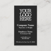 会社のロゴを白黒で追加 名刺 (正面)