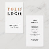会社のロゴを縦書きにする 名刺 (正面/裏面)