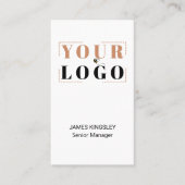 会社のロゴを縦書きにする 名刺 (正面)