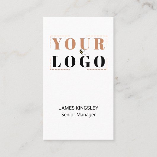 会社のロゴを縦書きにする 名刺 (正面)