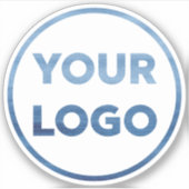 会社のロゴを追加する シール (正面)