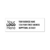 会社のロゴアドレスのインク入力スタンプ セルフインキングスタンプ (デザイン)