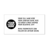 会社のロゴアドレスWebサイトソーシャル大 セルフインキングスタンプ (デザイン)