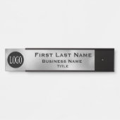 会社のロゴオフィスのドアの看板ガラスの外観 サインプレート (正面)