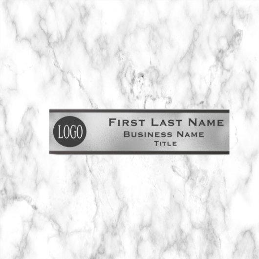 会社のロゴオフィスのドアの看板ガラスの外観 サインプレート