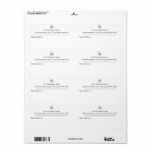 会社のロゴカスタムを追加カスタムする ラベル (フルシート)