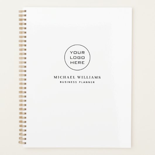 会社のロゴカスタムビジネスプランナー プランナー手帳 (正面)