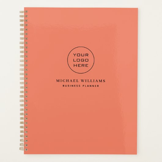会社のロゴカスタムビジネスプランナー プランナー手帳 (正面)