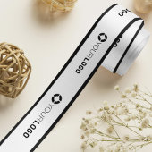 会社のロゴカスタムブランドのビジネスのギフトホワイト サテンリボン