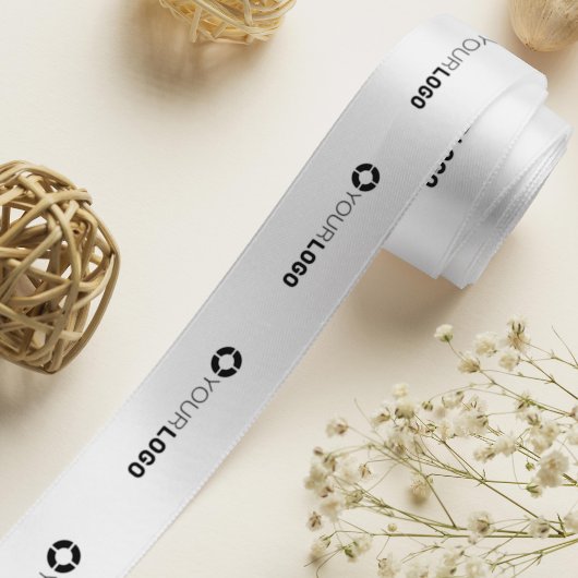 会社のロゴカスタムブランドのビジネスのギフトホワイトs サテンリボン