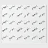 会社のロゴカスタムブランドのビジネスのギフトラップ ラッピングペーパー (フラット)