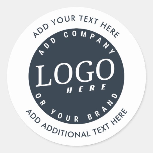 会社のロゴカスタム会社の所有者の追加 ラウンドシール (正面)