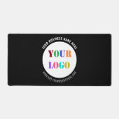 会社のロゴカスタム文字とカラーデスクマット デスクマット (正面)