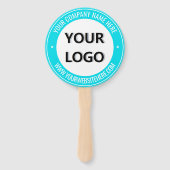 会社のロゴカスタム文字とカラーハンドファン ハンドファン (正面)