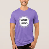 会社のロゴカスタム文字と色 トライブレンドＴシャツ (正面)