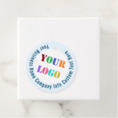 会社のロゴカスタム文字のビジネスギフトラベル フェイバータグ (インサイチュ)