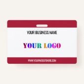 会社のロゴカスタム文字の会社名バッジ バッジ (正面)