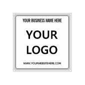 会社のロゴカスタム文字スクエアゴムスタンプ ラバースタンプ (インプリント)