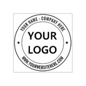 会社のロゴカスタム文字ラウンドラバースタンプ ラバースタンプ (インプリント)
