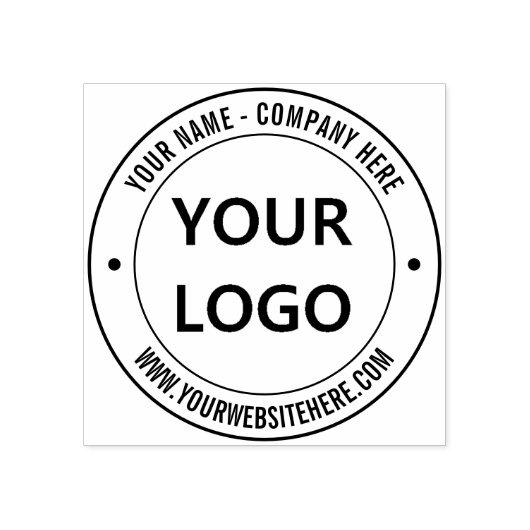 会社のロゴカスタム文字ラウンドラバースタンプ ラバースタンプ (インプリント)