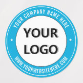 会社のロゴカスタム文字ラベル色の選択 ラベル (デザイン2)