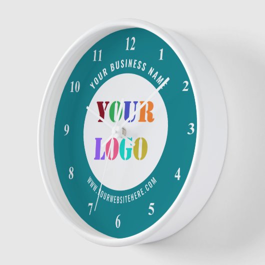 会社のロゴカスタム文字時計の色の選択 壁時計 (傾斜)