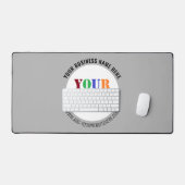 会社のロゴカスタム文字Business Desk Mat デスクマット (キーボード&マウス)
