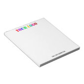 会社のロゴカスタム文字Business Notepad ノートパッド (アングル)
