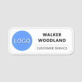 会社のロゴカスタム、従業員の清掃 名札 (正面)