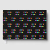 会社のロゴゲストブックのテンプレートカスタムの色 ゲストブック (正面)