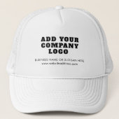 会社のロゴショールームの従業員の追加 キャップ (正面)