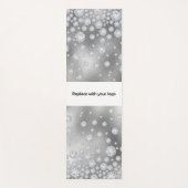 会社のロゴシルバー四角形ダイヤモンド事業 ヨガマット (正面)