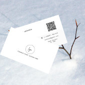 会社のロゴソーシャルメディアのアイコンデジタルQrコード 名刺