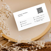 会社のロゴソーシャルメディアのアイコンデジタルQrコード 名刺