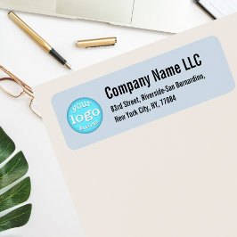 会社のロゴダスティブルー差出人住所 ラベル