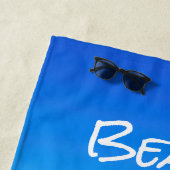 会社のロゴトロピカルビーチアンブレラクライアントギフト ビーチタオル (インサイチュ)