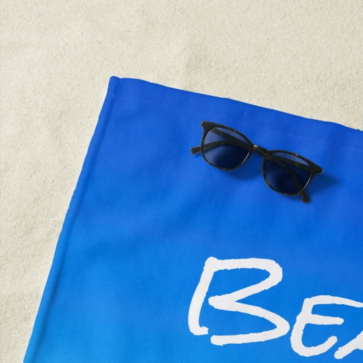 会社のロゴトロピカルビーチアンブレラクライアントギフト ビーチタオル (インサイチュ)