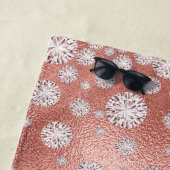 会社のロゴバラ金ゴールドの豪華な輝き ビーチタオル (インサイチュ)