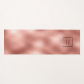 会社のロゴバラ金ゴールドメタリックビジネススタジオ ヨガマット (正面(横))