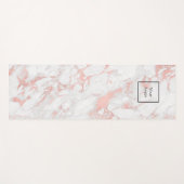 会社のロゴバラ金ゴールド白大理石事業 ヨガマット (正面(横))