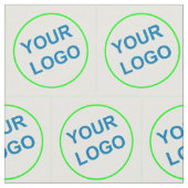 会社のロゴパターンの作成 ファブリック (クローズアップ)