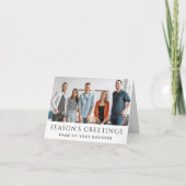 会社のロゴパーソナライズされたビジネスと企業の シーズンカード (正面)
