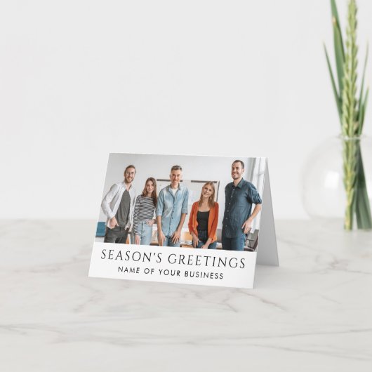 会社のロゴパーソナライズされたビジネスと企業の シーズンカード (正面)