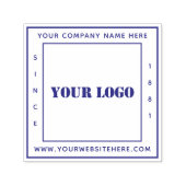 会社のロゴパーソナライズされた広場 セルフインキングスタンプ (デザイン)