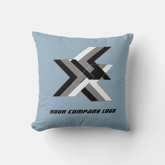 会社のロゴパーソナライズされた、 クッション (正面)