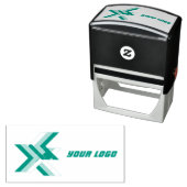 会社のロゴパーソナライズされた、 セルフインキングスタンプ (インサイチュ)